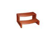 Confer HS2MR 29 x23 x14 Handi Step for Rounded Straight Sided Spa Medium Red