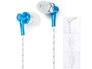 M301 Super Bass In ear Earphone 3.5mm Jack Stereo Headphone 1.2m Knitted Cable with Microphone for iPhone 6 6 Plus 5 5S 4 4S Samsung Smartphones MP3 Computers