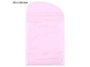 70 x 120mm PVC Ziplock Water Resistant Packaging Bag Protective Cover for Mobile Phone