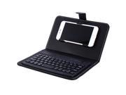 Wireless Bluetooth V3.0 Keyboard Case Leather Cover with Stand Universal for 4.5 6.5 inch Cell Phones