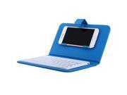 Wireless Bluetooth V3.0 Keyboard Case Leather Cover with Stand Universal for 4.5 6.5 inch Cell Phones