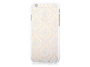 Luxury Vintage Flower Pattern Protective Phone Transparent Case Back Cover for iPhone 6 6S