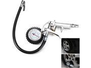 Auto Motorcycle Truck Air Tire Inflating Tool Pressure Dial Gauge