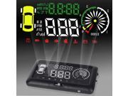 3 inch OBD II Car HUD Head Up Display with Speed Fatigue Warning RPM MPH Fuel Consumption