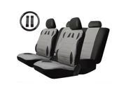 T20634 BK GR 13pcs Car Seat Cover Set Anti Dust PU Leather Auto Cushion Protector Steering Wheel Belt Pads
