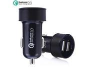 Qualcomm Certificated QC2.0 Dual USB Car Charger Adapter