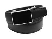 VinicioBelt Venture Buckle w Automatic Ratchet Leather Belt 44 45 Black