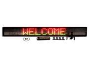 SuperViewVision One Line Semi Outdoor Ultra Bright Tricolor Red Green LED Programmable Display Sign with Wireless Remote Control