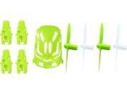 Hubsan Nano Q4 H111 [QTY: 1] Nano Body Shell H111-01 Green Quadcopter Frame w/ Motor supports [QTY: 1] Propeller Blades Lime & White Propellers Props Prop Set R