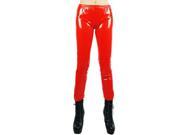 KMFEIL Sexy Wet Look PVC Faux Leather Trousers