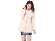 KMFEIL Winter Korean Women Slim Woolen Coat Fur Collar Woolen Jacket