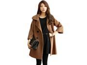 KMFEIL Winter Korean Women Loose Large Size Long Sleeve Coat Jacket