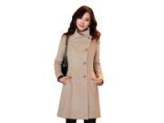 KMFEIL Fashion Slim Korean Cashmere Coat Ladies Winter Coat Windbreaker Jacket