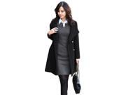 KMFEIL Fashion Slim Korean Cashmere Coat Ladies Winter Coat Windbreaker Jacket