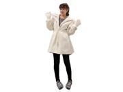 KMFEIL Winter Jackets Women Christmas Real Fur Collar Coat Windbreaker Jacket