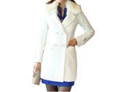 KMFEIL Women s Woolen Winter Coat High Quality Jacket With Fur Collar