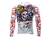 KMFEIL Multi Color Skull Men Sports Long Sleeve Jersey Cycling Clothing