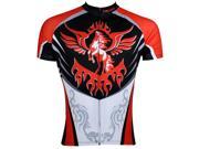 KMFEIL Men s Cycling Clothing Short Sleeve Jersey Athletic Apparel Red Pegasus