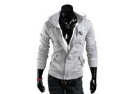 KMFEIL Men s Fashion Hooded Sweater Jacket Fleece Cardigan Coat