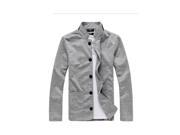 KMFEIL Simple Knit Collar Men Fashion Casual Suit Jacket