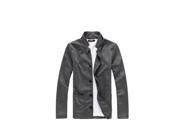 KMFEIL Simple Knit Collar Men Fashion Casual Suit Jacket