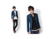 KMFEIL Korean Men s Suits One Button Slim Small Suit Jacket