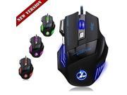 5500 DPI Gaming Athletics Wired USB Mouse Mic 7 Button With Colorful Breathing Lights