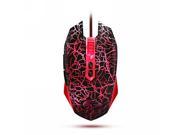 Dare u MINI WARANGLER Edition G60 6 LED Backlight Free Switch 6 Level DPI USB Wired Gaming Mouse Red and Black