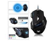 6000 DPI High Precision Game Mouse Mice with 7 Programmable Buttons Extra Long 2 Meter Cable