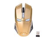 JEQANG JW 2046 1200DPI 2.4GHz Wireless Optical Gaming Mouse Golden