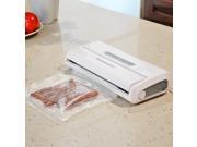 Homeleader L31 001 Vacuum Sealing System Vacuum Packaging Machine with 10 Vacuum Bags Fresh Food Saver with Compact Design for Moist and Dry Food White US