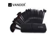 Vander 32pcs Professional Soft Cosmetic Eyebrow Shadow Makeup Brush Set Kit Case