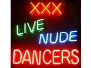 Fashion Neon Sign LIVE NUDES DANCERS Handcrafted Real Glass Lamp Neon Light Neon Sign Beerbar Sign Neon Beer Sign 19x15