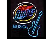Fashion Neon Sign Miller lit musica Handcrafted Real Glass Lamp Neon Light Neon Sign Beerbar Sign Neon Beer Sign 24x20