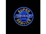 Fashion Neon Sign CHEVROLET SUPER SERVICE Handcrafted Real Glass Lamp Neon Light Neon Sign Beerbar Sign Neon Beer Sign 24x24