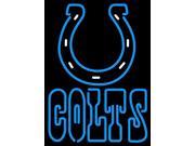 Fashion Neon Sign Indianapolis Colts Handcrafted Real Glass Lamp Neon Light Neon Sign Beerbar Sign Neon Beer Sign 24x20