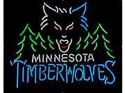 Fashion Neon Sign Minnesota Timberwolves Handcrafted Real Glass Lamp Neon Light Neon Sign Beerbar Sign Neon Beer Sign 24x20