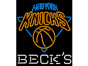 Fashion Neon Sign Becks New York Knicks Handcrafted Real Glass Lamp Neon Light Neon Sign Beerbar Sign Neon Beer Sign 24x20