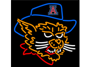 Fashion Neon Sign Arizona Wildcats Mascot Handcrafted Real Glass Lamp Neon Light Neon Sign Beerbar Sign Neon Beer Sign 24X20