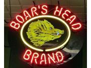 Fashion Neon Sign Boars Head brand Handcrafted Real Glass Lamp Neon Light Neon Sign Beerbar Sign Neon Beer Sign24x20