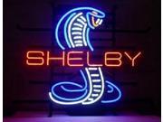 Fashion Handcraft Shelby Cobra Real Glass Beer Bar Pub Neon Light Sign 24x20!!!Best Offer!