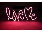 Fashion Handcraft New Love Me Real Glass Tubes Display Neon Light Sign 14x7!!!Best Offer!