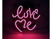 Fashion Handcraft Love Me Real Glass Tubes For Display Neon Light Sign 10x10!!!Best Offer!