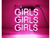 Fashion Handcraft New Pink Girls Real Glass For Display Neon Light Sign 10x10!!!Best Offer!