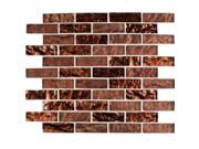 Sample of Copper Leaf 1x3x8mm Interlocking Blend