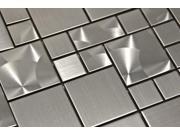 Sample of Stainless Steel Magic Pattern Mosaic 12x12 Steel