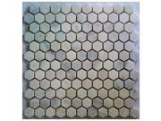 Sample of Arabescato Carrara Hexagon 1x1 Polished