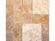 Sample of Tuscany Beige French Pattern 16 Sft x 10 Honed Unfilled Tumbled