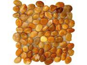 Sample of Yellow Pebbles 12X12 Polished