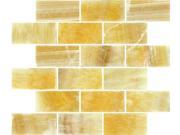 Sample of Honey Onyx Subway 2x4x8MM Mosaic
